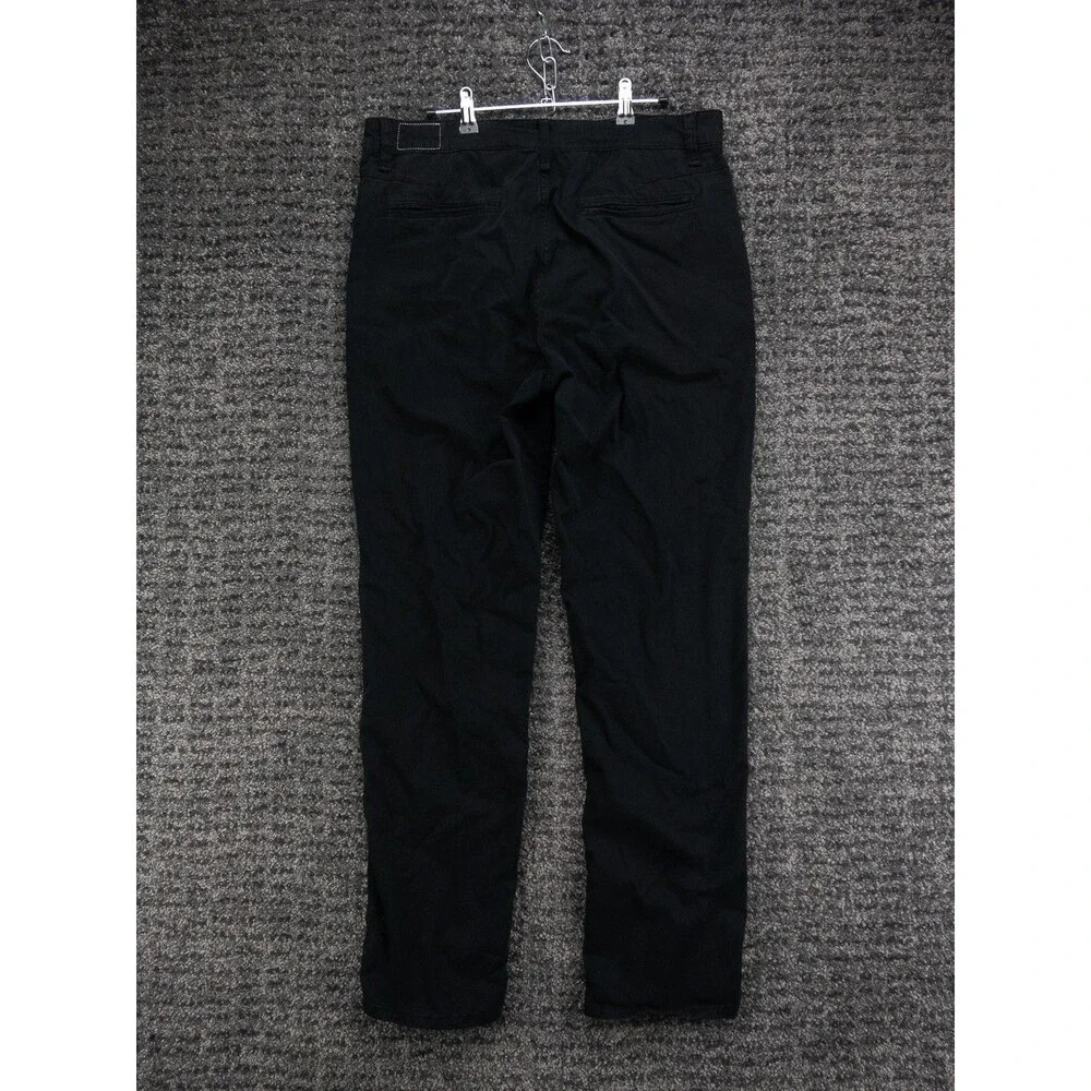 Rag & Bone Pants Mens 32 Actual 34x31 Black Fit 2 Stretch Twill Chino Slim Fit